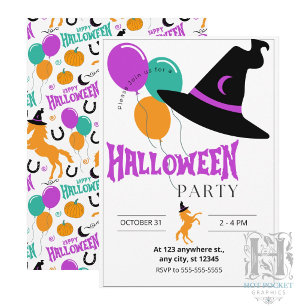 Pferde-Halloween-Party-Einladung Einladung