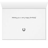 Pferde Happy Birthday Card (Innenansicht Horizontal (Unten))