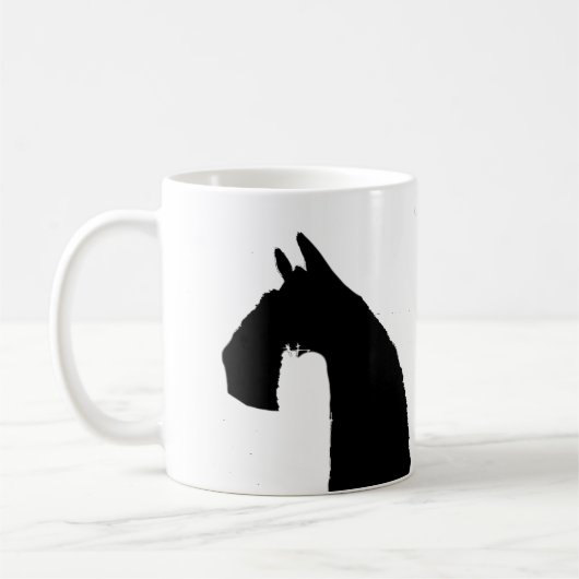 Pferde Herausforderung Kaffeetasse (Links)