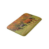 Pferde Herbst-in den Tierbad-Matten Badematte (Schrägansicht)