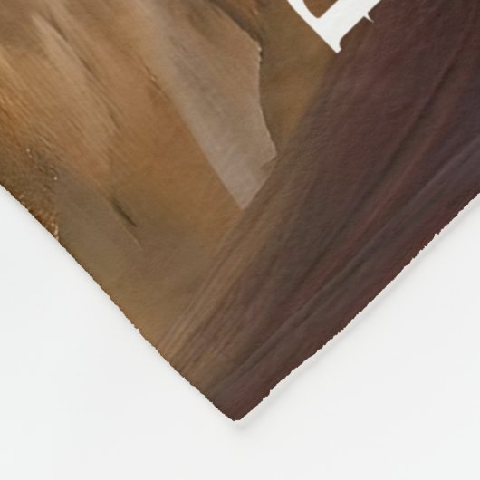 Pferde Hitched "Pony Parking" Fleecedecke (Ecke)