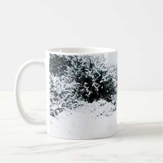 PFERDE IM FALLSCHNEE KAFFEETASSE (Links)