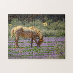 Pferde im Frühjahr Puzzle