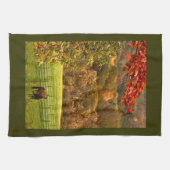 Pferde im Herbst Küchentuch (Horizontal)