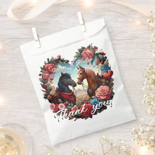 Pferde im Herzen Geschenktütchen (Ausgeschnitten)