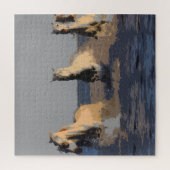 Pferde im Meer - Wilde Pferde Puzzle (Vertikal)