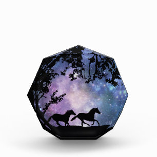 Pferde im Mondschein Kunst der Feinschmeckerei Fotoblock