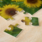 Pferde im Mudge Art Sonnenblumenfeld Puzzle (Seite)