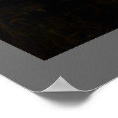 Pferde im Nebel Poster (Ecke)