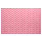 Pferde im rosa und weißen Gewebe Stoff (Yard (91,4 cm))
