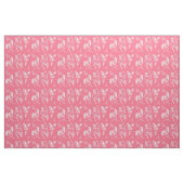 Pferde im rosa und weißen Gewebe Stoff (Fat Quarter (45,7 x 55,9 cm))