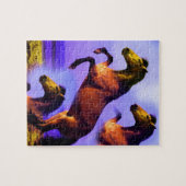 Pferde im Sand der Zeit Puzzle (Horizontal)