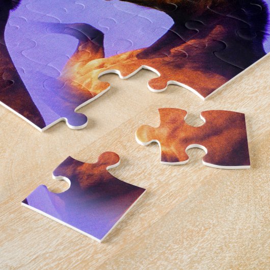 Pferde im Sand der Zeit Puzzle (Seite)