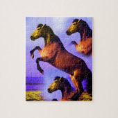 Pferde im Sand der Zeit Puzzle (Vertikal)