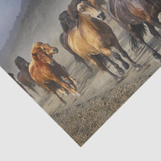 Pferde im Schießstand Seidenpapier (Ausschnitt)