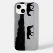 Pferde im Schnee Case-Mate iPhone Hülle (Rückseite)