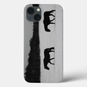 Pferde im Schnee Case-Mate iPhone Hülle (Rückseite)