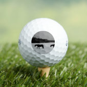 Pferde im Schnee CSS gbcnm Golfball (Insitu T-Shirt)