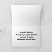 "Pferde im Schnee" Feiertagskarte (Innenseite)