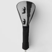 Pferde im Schnee Golf Headcover (Vorderseite)