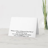 "Pferde im Schnee" Grußkarte für Tiere Karte (Rückseite)