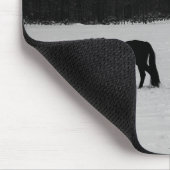 Pferde im Schnee mpcnm Mousepad (Ecke)