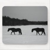 Pferde im Schnee mpcnm Mousepad (Vorne)