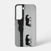 Pferde im Schnee sgcna Samsung Galaxy Hülle (Rückseite)