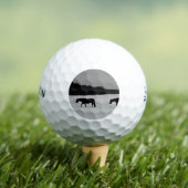 Pferde im Schnee ssf gbcna Golfball (Insitu T-Shirt)