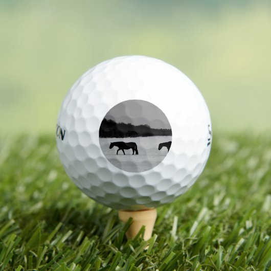 Pferde im Schnee ssf gbcna Golfball (Insitu T-Shirt)