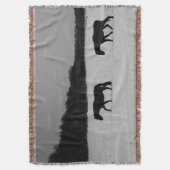 Pferde im Schnee tbcnm Decke (Vorderseite Vertikal)