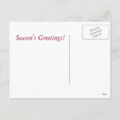 Pferde im Schnee Weihnachten Postkarte (Rückseite)