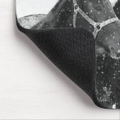 Pferde im Schneefall Mousepad (Ecke)