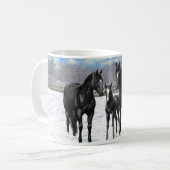 Pferde im Schwarzwald Kaffeetasse (Vorderseite Links)