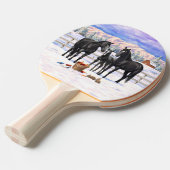 Pferde im Schwarzwald Tischtennis Schläger (Vorderseite)