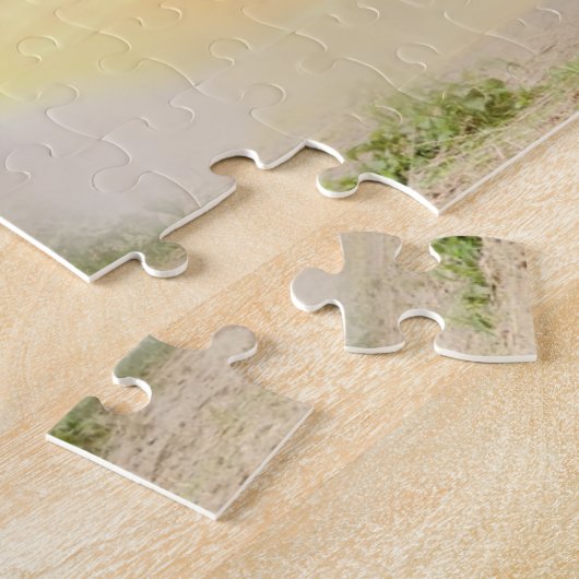 Pferde im Sonnenuntergang Puzzle (Seite)