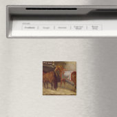 Pferde im Stall Magnet (In Situ (Geschirrspüler))