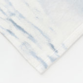 Pferde im Weißen Viertel im Schnee Fleecedecke (Ecke)