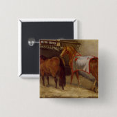 Pferde in den Ställen Button (Vorne & Hinten)