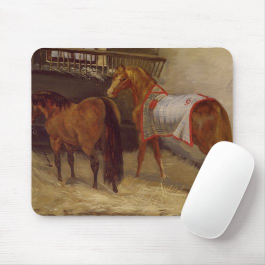 Pferde in den Ställen Mousepad (Mit Mouse)