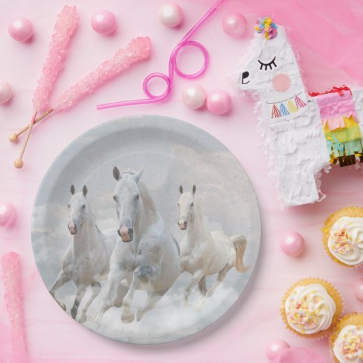Pferde in den Wolken Pappteller (Party)