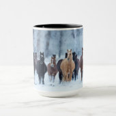 Pferde in der Kälte Tasse (Zentrum)