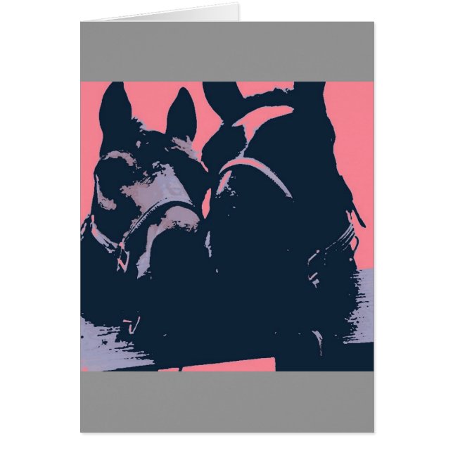 Pferde in der Liebe Pop Art: (Vorne)