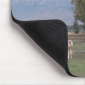 Pferde in der Weide Mousepad (Ecke)