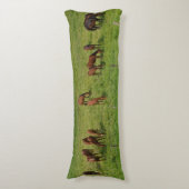 Pferde in der Weide Seitenschläferkissen (Vorderseite Vertikal)