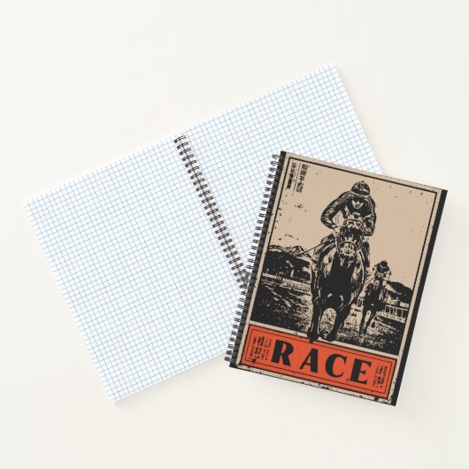 Pferde in der Wüstenlandschaft reiten Notizblock (Innenseite)