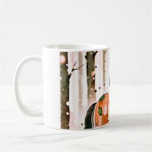 Pferde in einem Roten Wald Kaffeetasse (Links)