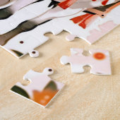 Pferde in einem Roten Wald Puzzle (Seite)