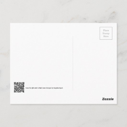 Pferde in einer Wiese Postkarte (Rückseite)