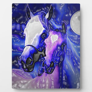 Pferde in Liebe Fotoplatte